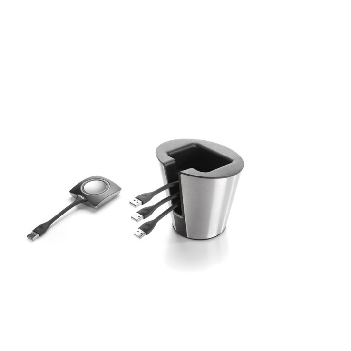 RRP ClickShare Set, Base Unit, 4 buttons, tray