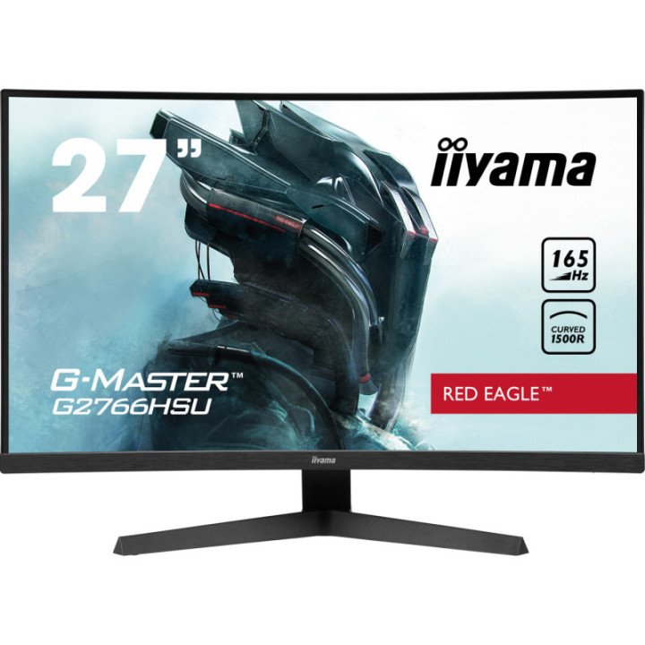 Iiyama 27" Curved Panel BLACK G2766HSU-B1