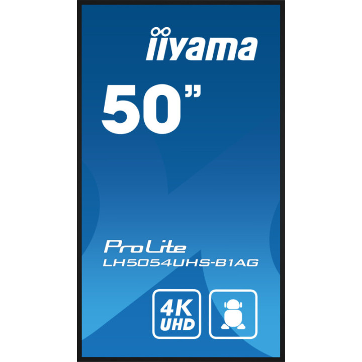 Iiyama 50" LCD 4K BLACK LH5054UHS-B1AG