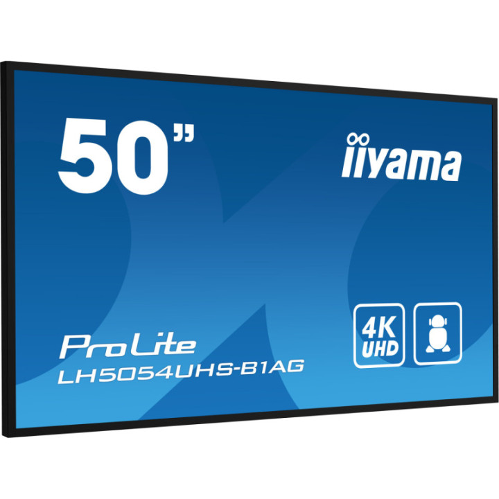 Iiyama 50" LCD 4K BLACK LH5054UHS-B1AG