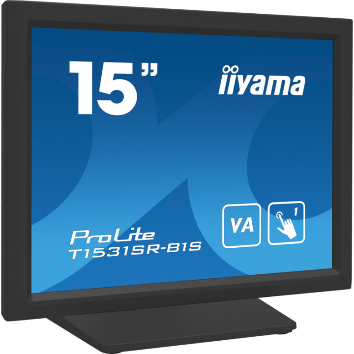 Iiyama 15" 4:3 Resistive BLACK T1531SR-B1S
