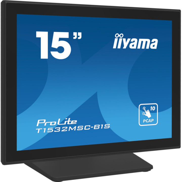 Iiyama 15" 5:4 PCAP 10P  BLACK T1532MSC-B1S