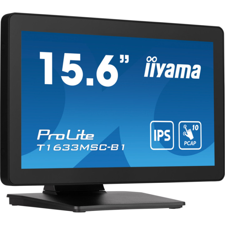 Iiyama 15,6" PCAP 10P Touch BLACK T1633MSC-B1