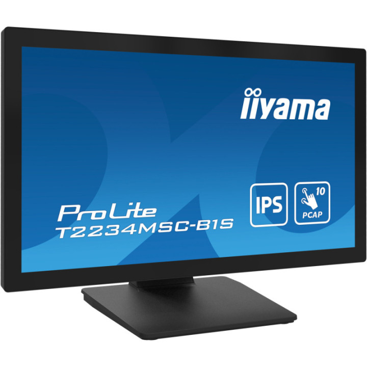 Iiyama 21,5" PCAP 10P Touch BLACK T2234MSC-B1S
