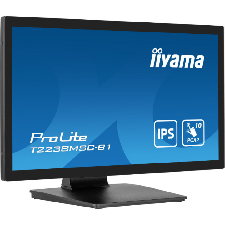 Iiyama 21,5" PCAP 10P Touch BLACK T2238MSC-B1