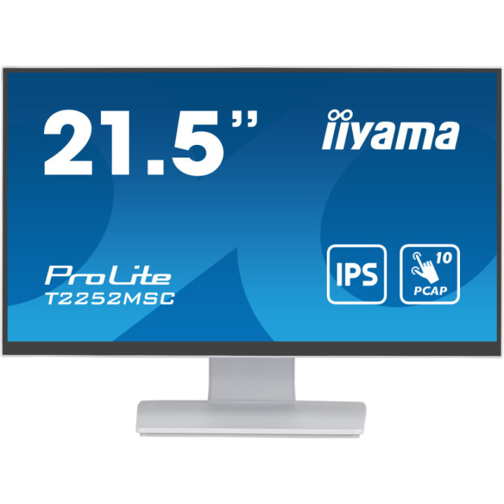 Iiyama 21,5" PCAP 10P Touch White T2252MSC-W2