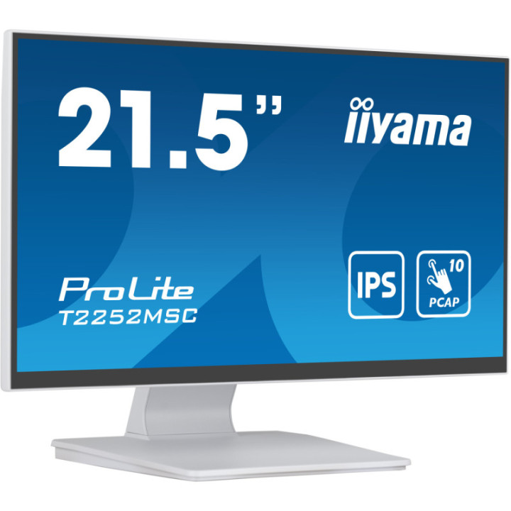 Iiyama 21,5" PCAP 10P Touch White T2252MSC-W2