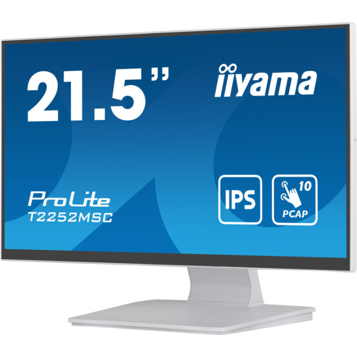 Iiyama 21,5" PCAP 10P Touch White T2252MSC-W2