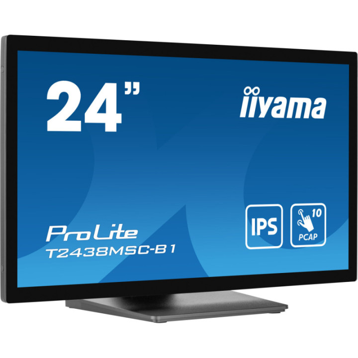 Iiyama 24" PCAP 10P Touch BLACK T2438MSC-B1