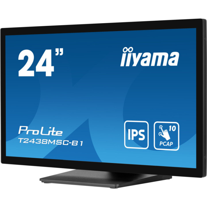 Iiyama 24" PCAP 10P Touch BLACK T2438MSC-B1