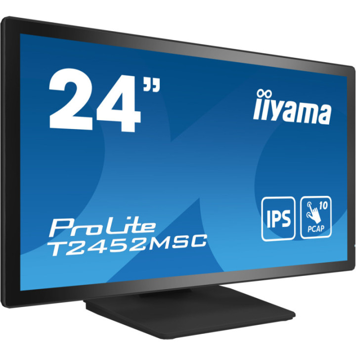 Iiyama 24" PCAP 10P Touch BLACK T2452MSC-B1