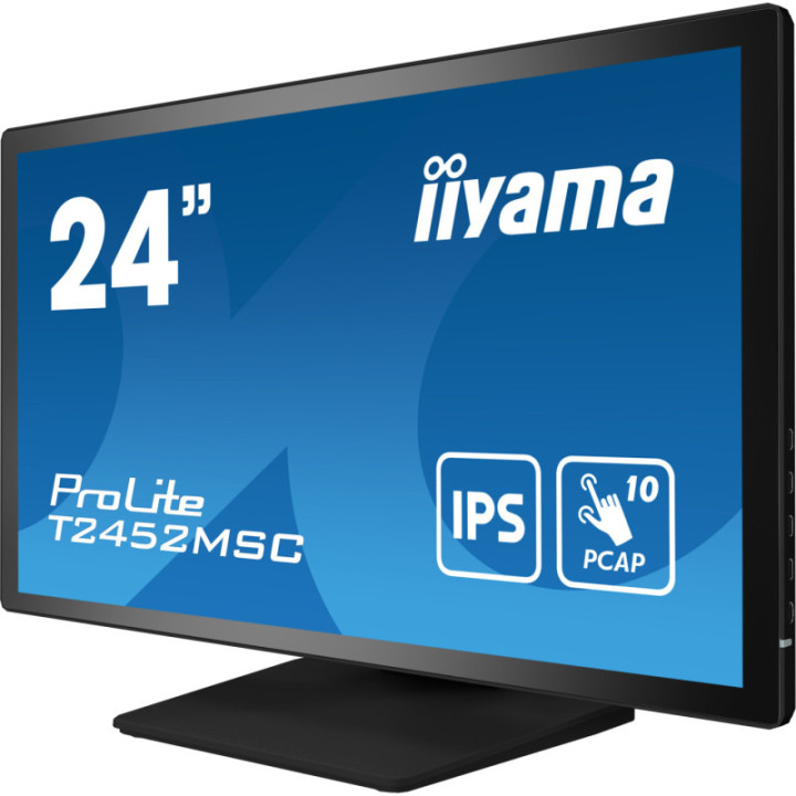 Iiyama 24" PCAP 10P Touch BLACK T2452MSC-B1