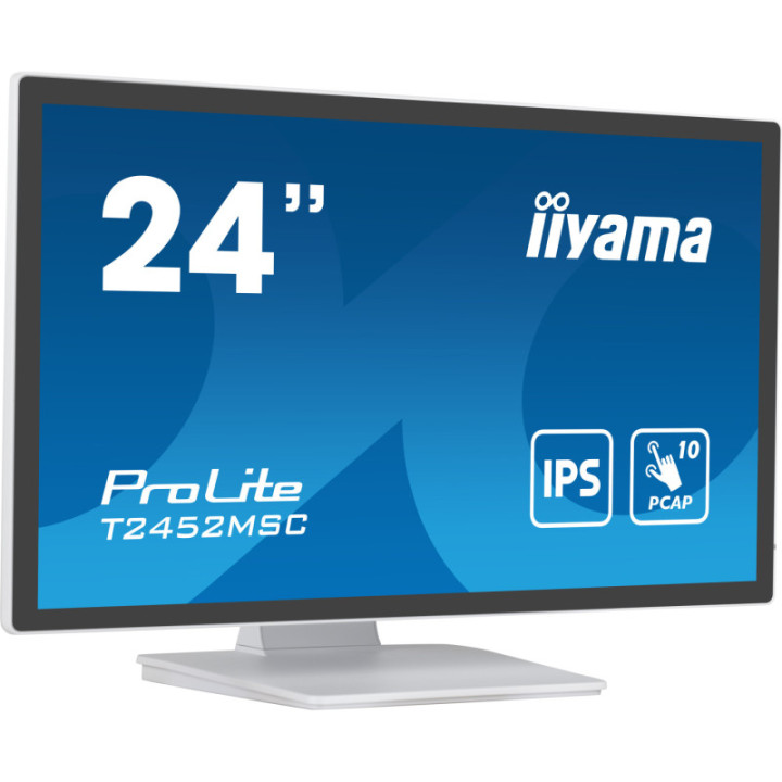 Iiyama 24" PCAP 10P Touch White T2452MSC-W1