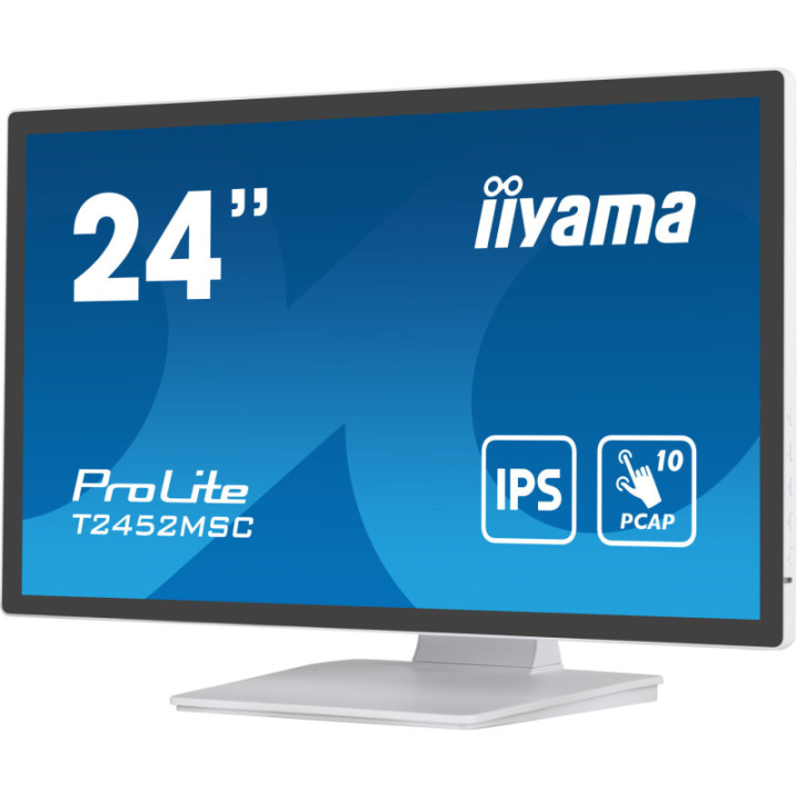 Iiyama 24" PCAP 10P Touch White T2452MSC-W1