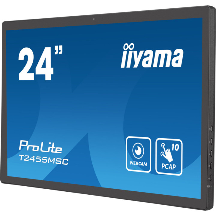 Iiyama 24" PCAP 10P Touch BLACK T2455MSC-B1