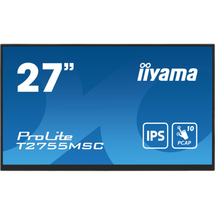 Iiyama 27" PCAP 10P Touch BLACK T2755MSC-B1