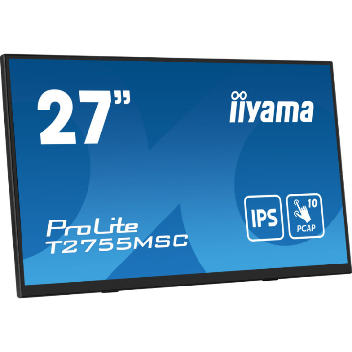 Iiyama 27" PCAP 10P Touch BLACK T2755MSC-B1