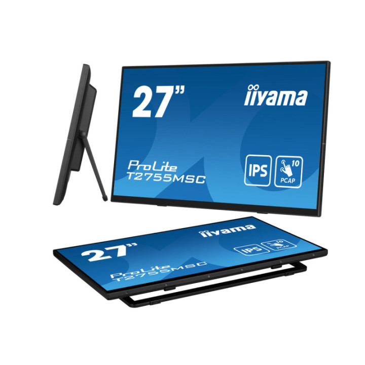 Iiyama 27" PCAP 10P Touch BLACK T2755MSC-B1