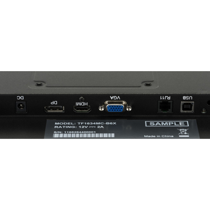 Iiyama 15" 16:9 PCAP 10P Touch TF1634MC-B8X