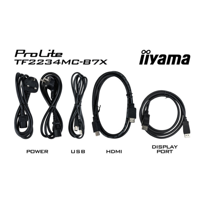 Iiyama 21,5" PCAP 10P BLACK TF2234MC-B7X
