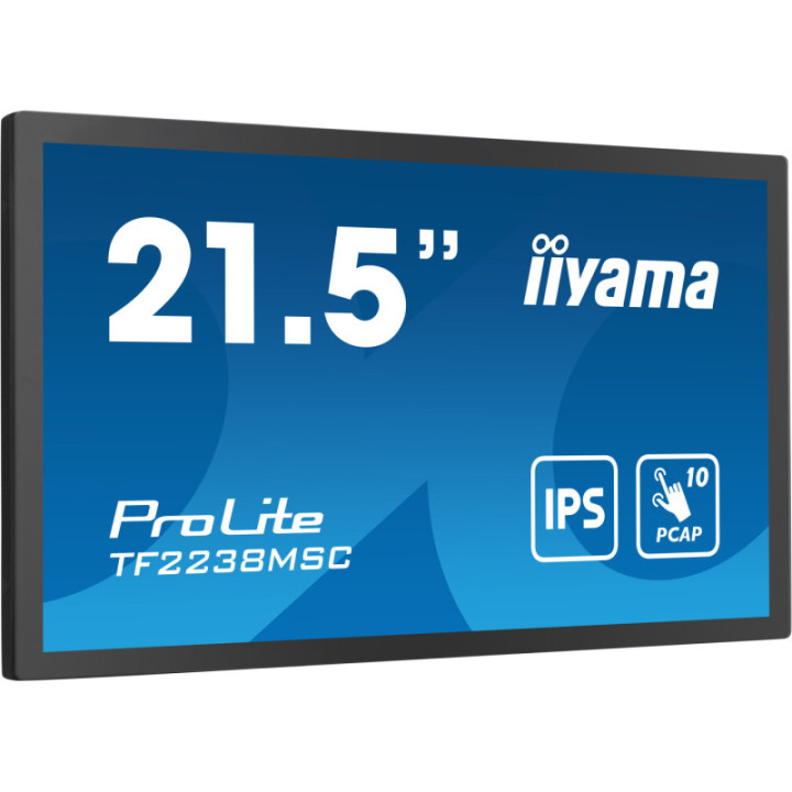 Iiyama 21,5" PCAP 10P Touch BLACK TF2238MSC-B1