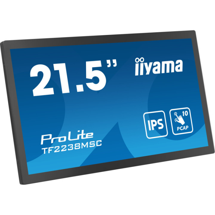 Iiyama 21,5" PCAP 10P Touch BLACK TF2238MSC-B1