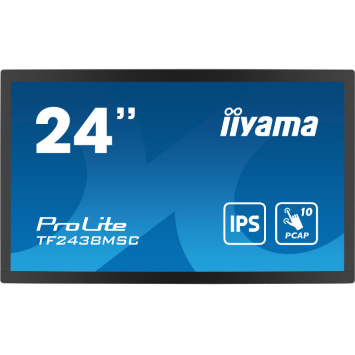 Iiyama 24" PCAP 10P Touch BLACK TF2438MSC-B1