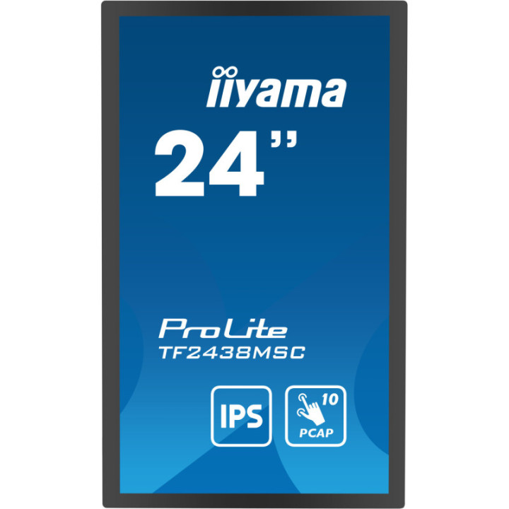 Iiyama 24" PCAP 10P Touch BLACK TF2438MSC-B1