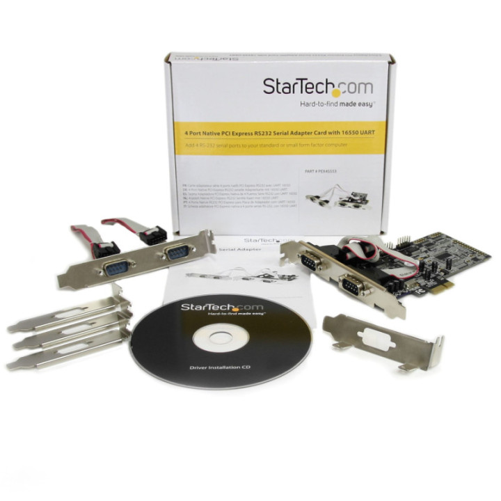 Tarjeta PCIe 4*RS232 Startech PEX4S553