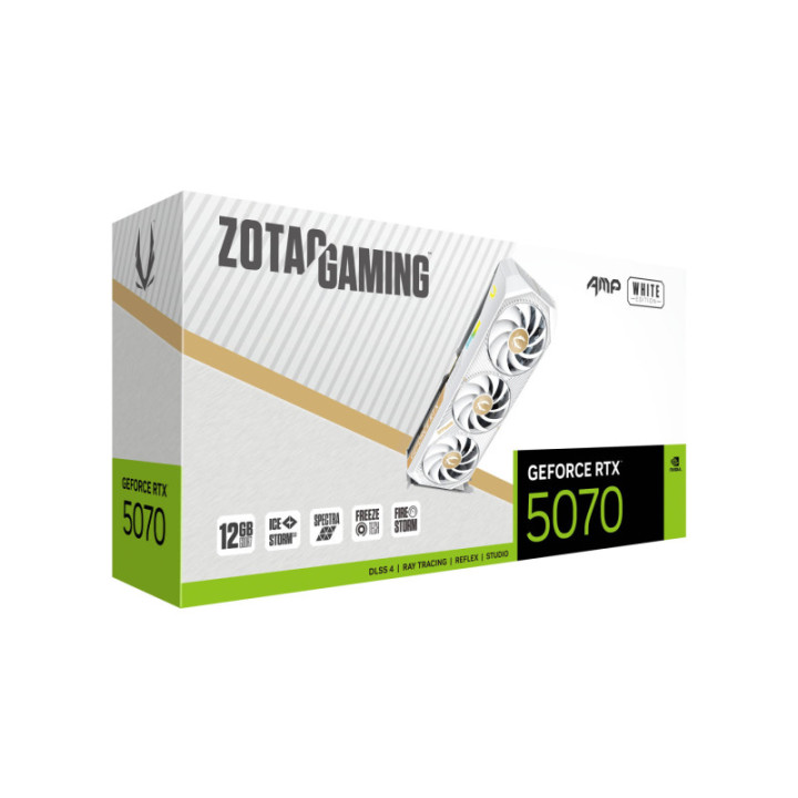 ZOTAC GAMING GeForce  RTX 5070 AMP WHITE ED 12GB G