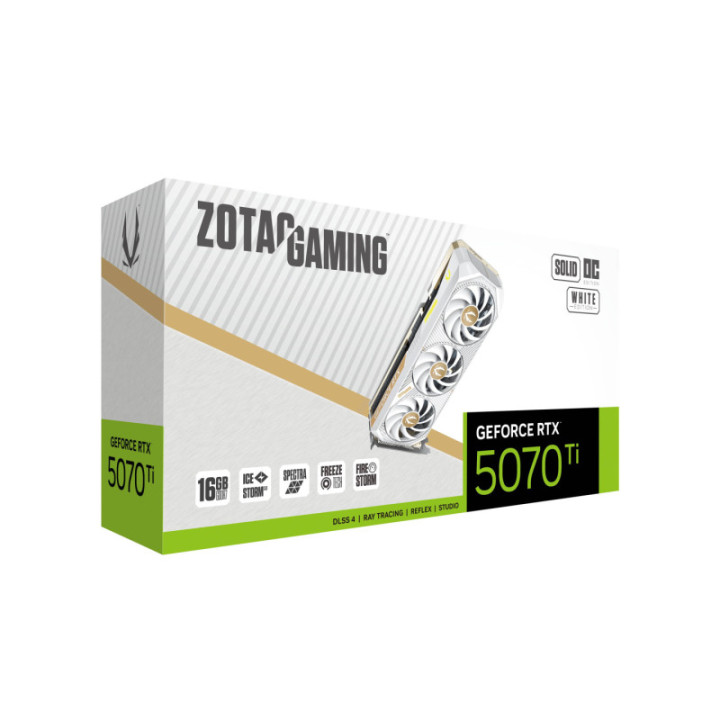 ZOTAC GAMING GeForce RTX 5070 Ti SOLID Core OC Whi