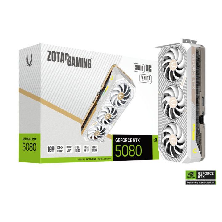 ZOTAC GAMING GeForce RTX 5080 SOLID OC WHITE ED 16