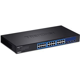 24-Port Gigabit Web Smart with 4 x 10G SFP+ slots