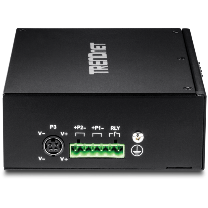 10-Port Hardened Industrial Gigabit DIN-Rail Switc