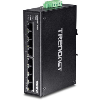 8-port hardened Industrial Gigabit PoE+ Switch