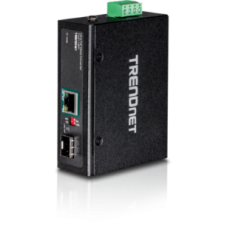Hardened Industrial SFP to Gigabit UPoE  Media Con