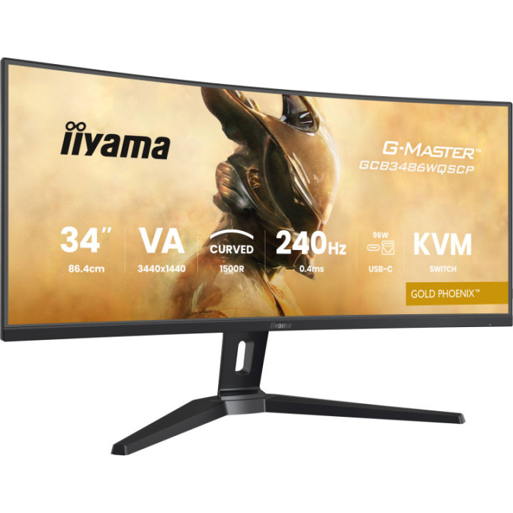 Iiyama 34" Gaming Gold Phoenix GCB3486WQSCP-B1