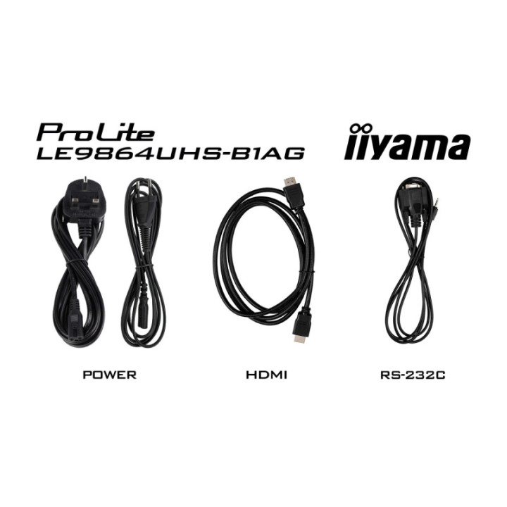 Iiyama 98" LCD UHD BLACK LE9864UHS-B1AG