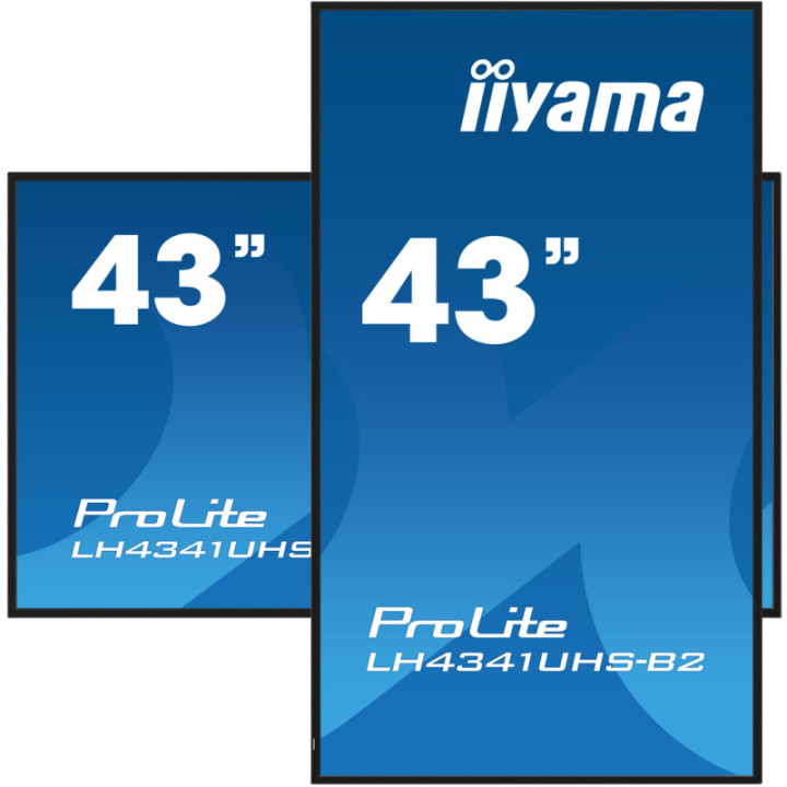 Iiyama 43" LCD 4K BLACK LH4341UHS-B2