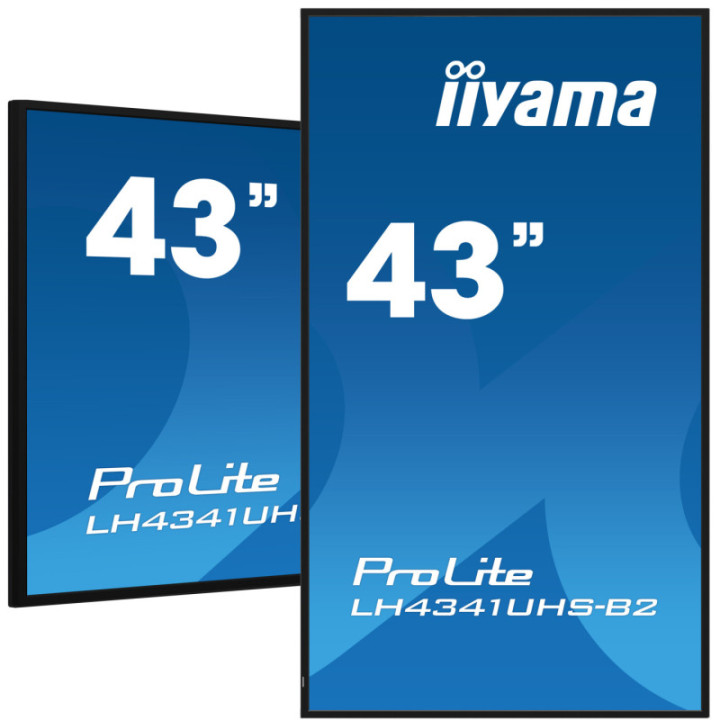 Iiyama 43" LCD 4K BLACK LH4341UHS-B2