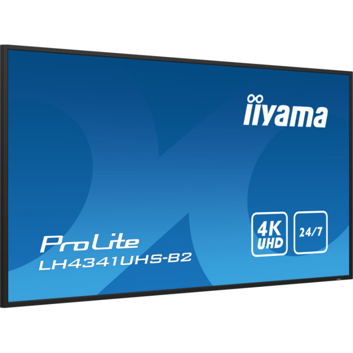 Iiyama 43" LCD 4K BLACK LH4341UHS-B2