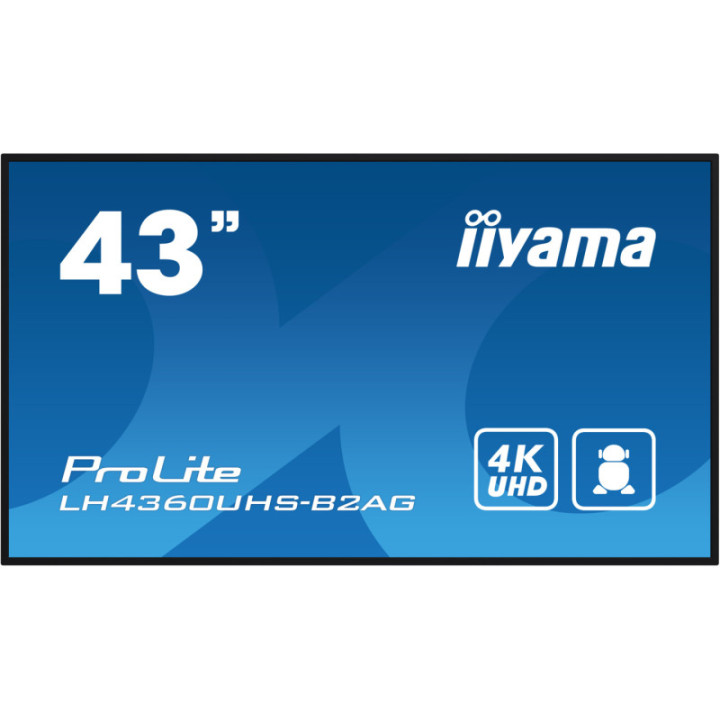Iiyama 43" LCD UHD BLACK LH4360UHS-B2AG