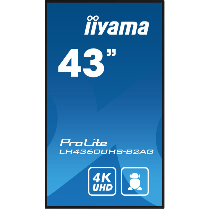 Iiyama 43" LCD UHD BLACK LH4360UHS-B2AG
