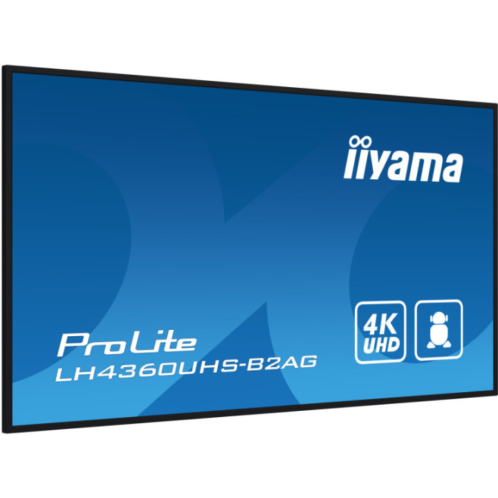 Iiyama 43" LCD UHD BLACK LH4360UHS-B2AG