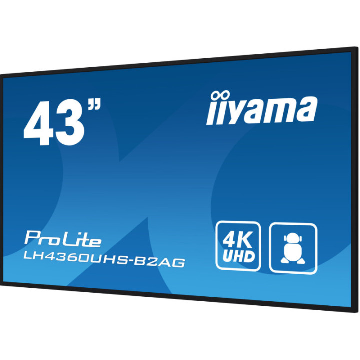Iiyama 43" LCD UHD BLACK LH4360UHS-B2AG