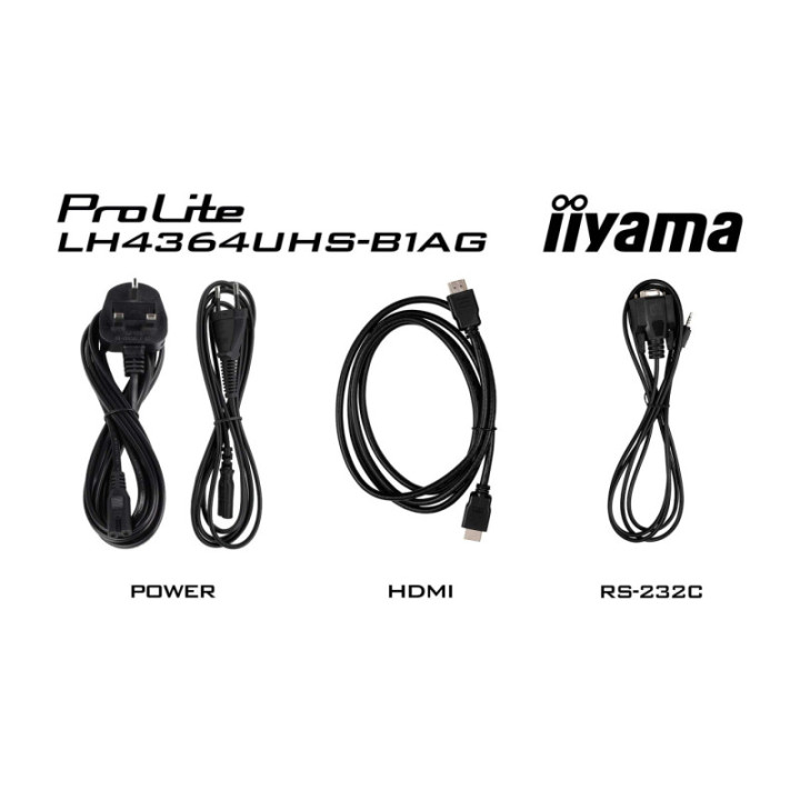 Iiyama 43" LCD UHD BLACK LH4364UHS-B1AG