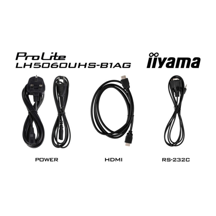 Iiyama 50" LCD UHD BLACK LH5060UHS-B1AG