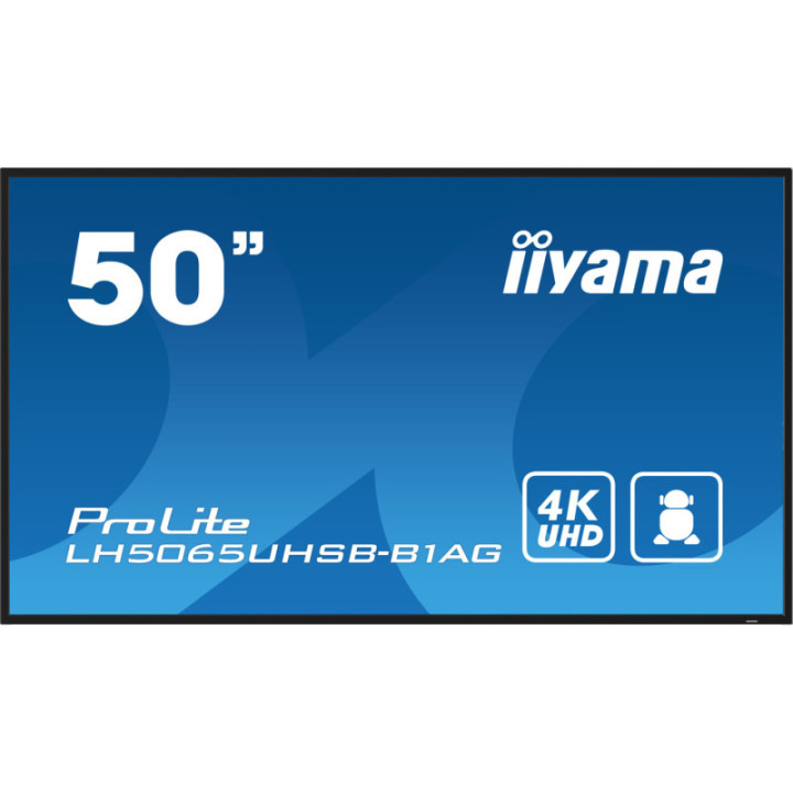 Iiyama 50" LCD UHD BLACK LH5065UHSB-B1AG