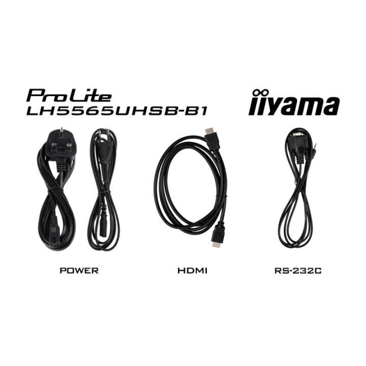 Iiyama 55" LCD UHD BLACK LH5565UHSB-B1