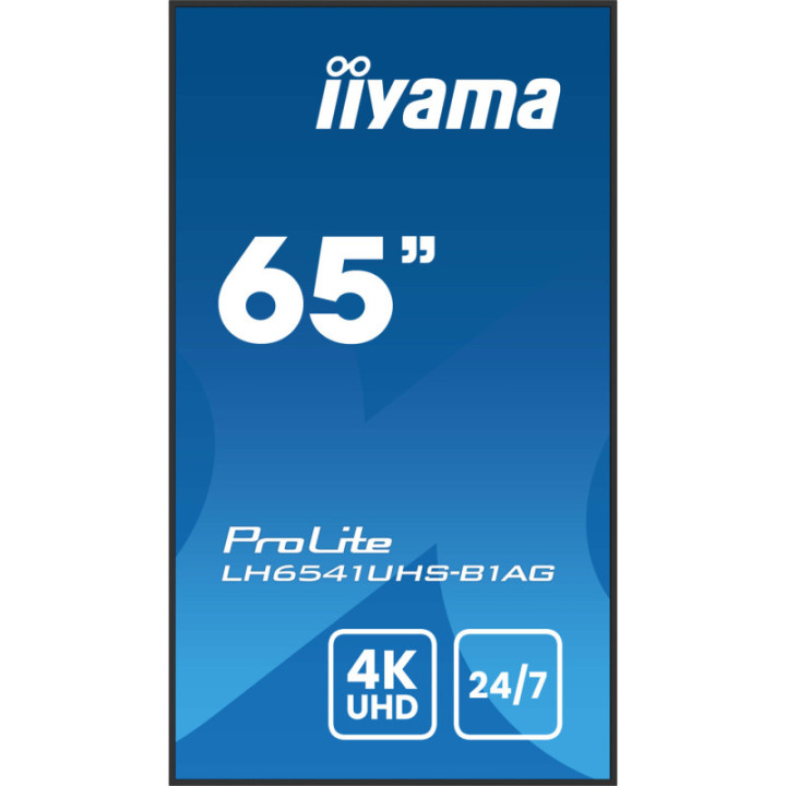 Iiyama 65" LCD UHD BLACK LH6541UHS-B1AG